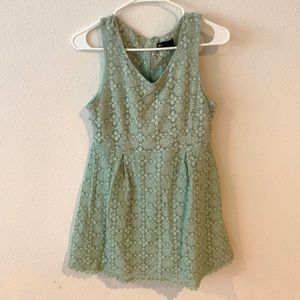 Green lace dress excellent condition large size